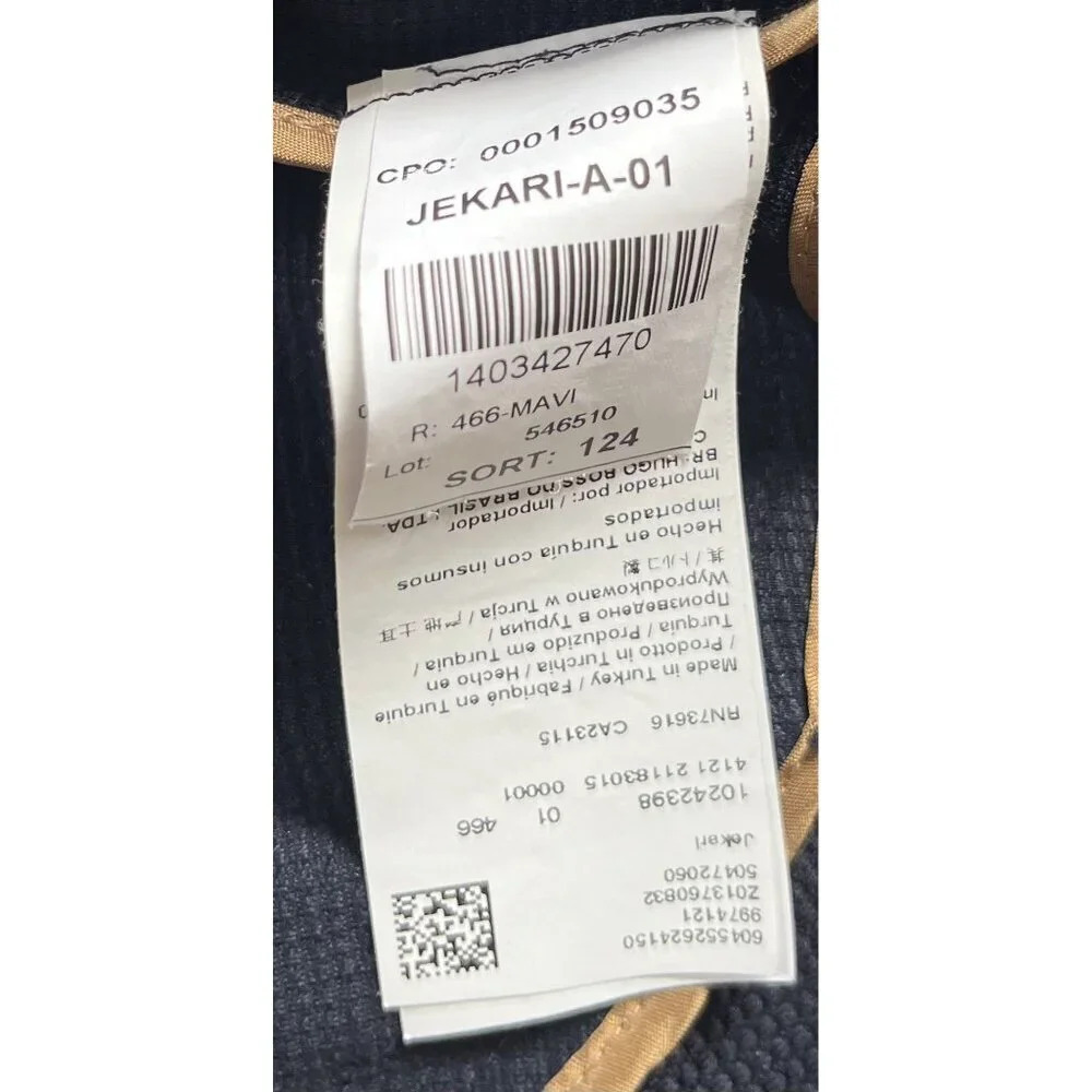 BOSS Hugo Boss Jekari Blazer Jacket 8 Navy Blue - Picture 10 of 11